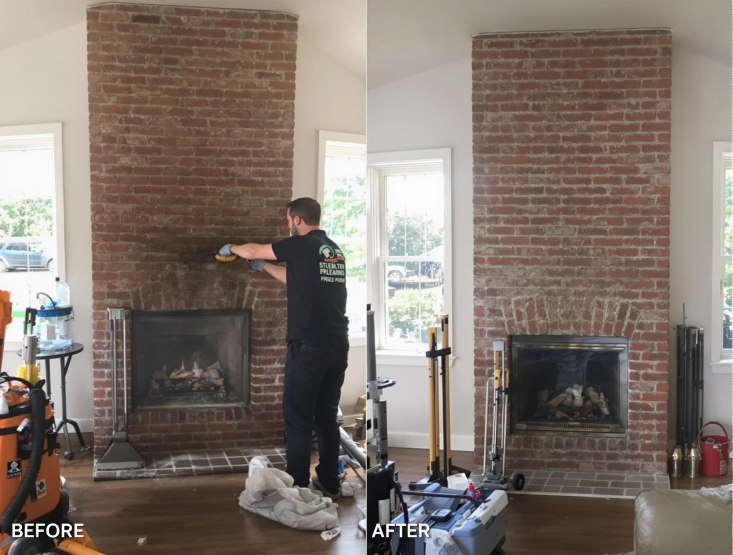 Finished chimney sweeping service by Arvada Chimney Sweep in Arvada, CO