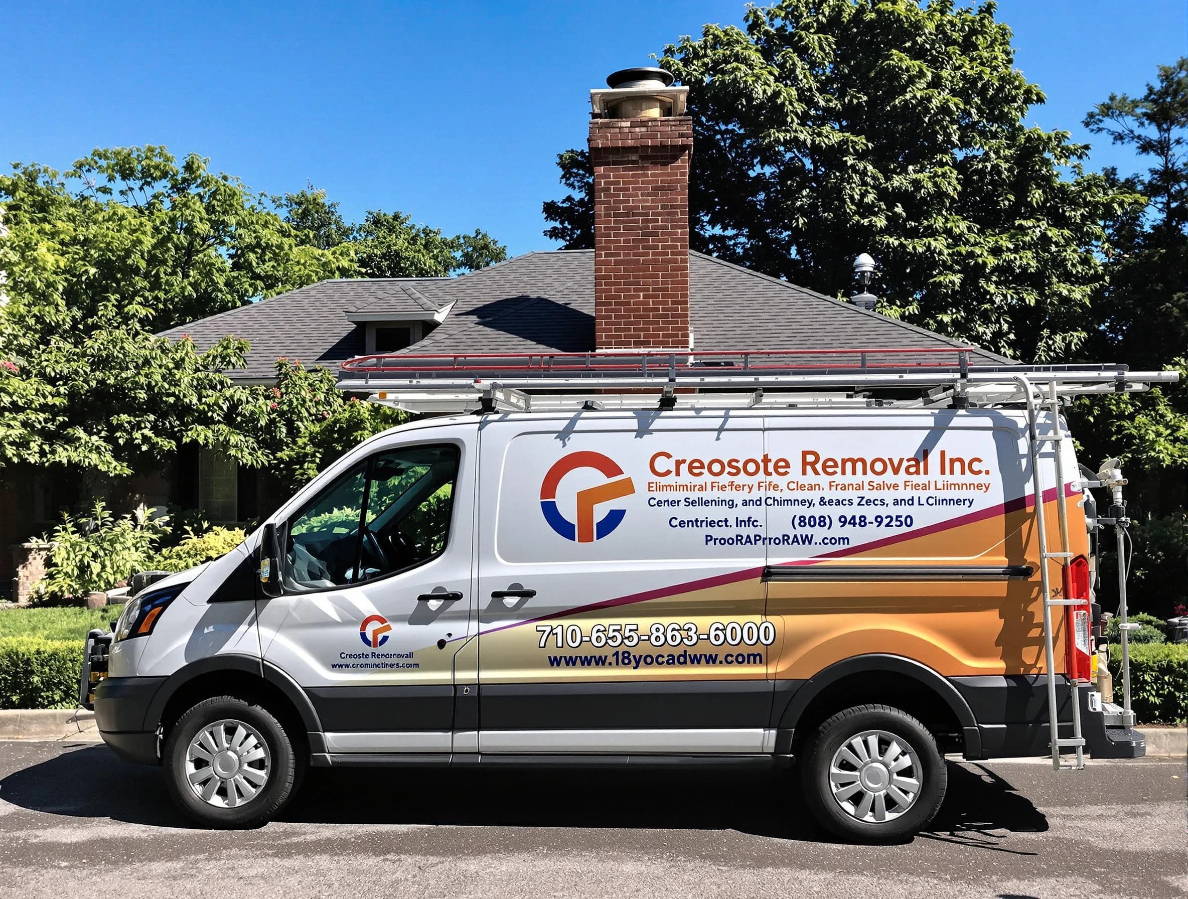 Arvada Chimney Sweep technician removing creosote safely in Arvada, CO