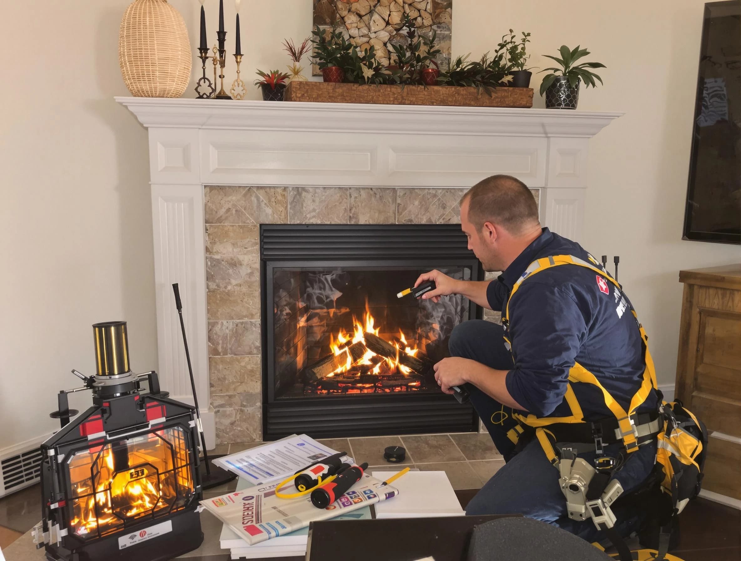 Safety-focused fireplace inspection by Arvada Chimney Sweep in Arvada, CO