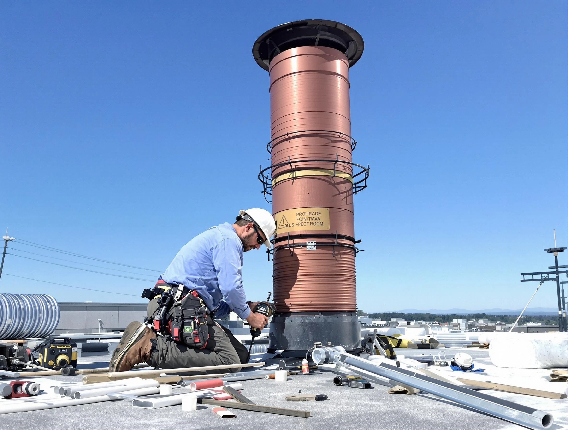 Installed chimney liner by Arvada Chimney Sweep in Arvada, CO