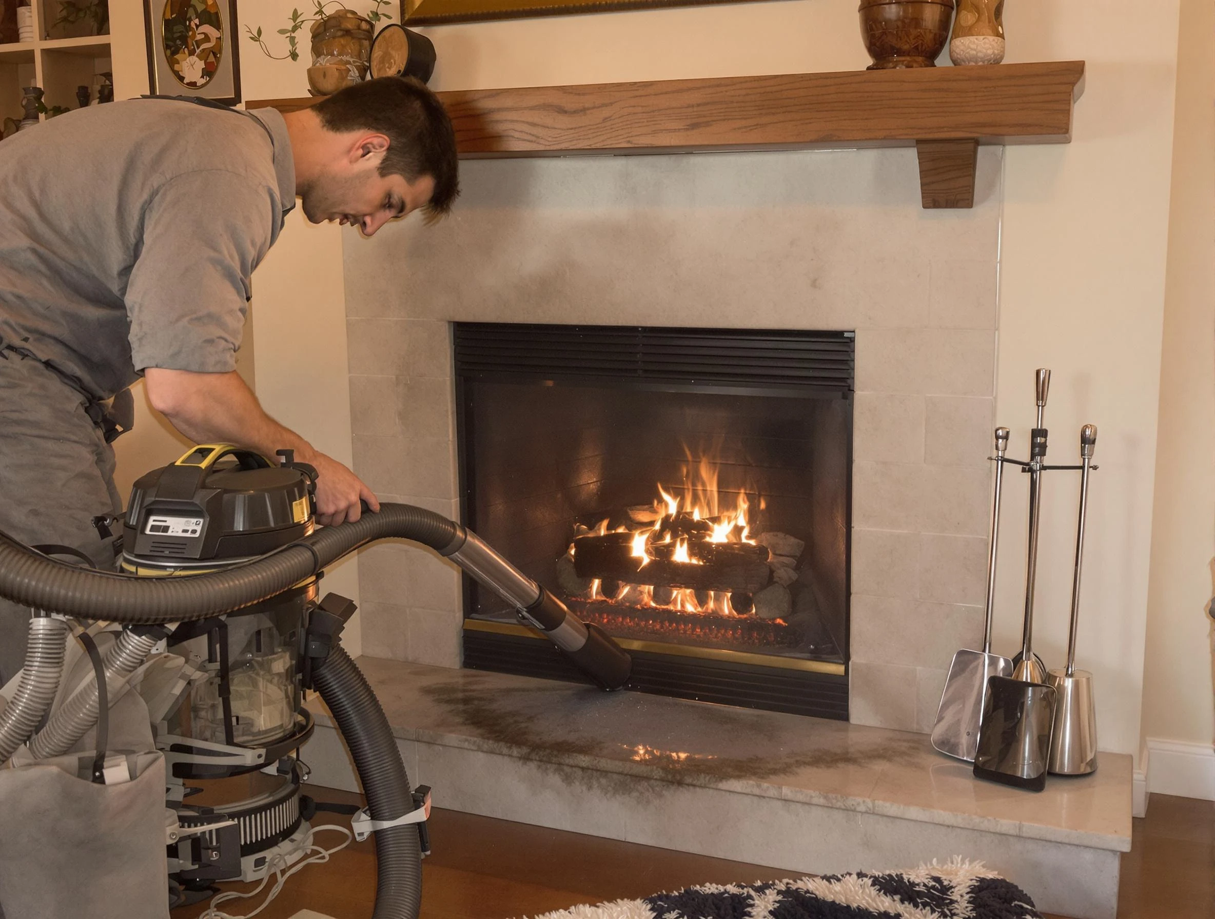 Routine fireplace upkeep by Arvada Chimney Sweep in Arvada, CO